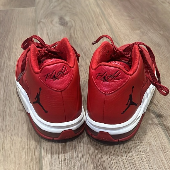 Jordan Flight Youth Sneakers Size 4 Red and Black - Picture 2 of 13
